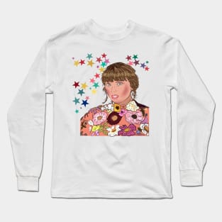 Taylor shining stars and flowers Long Sleeve T-Shirt